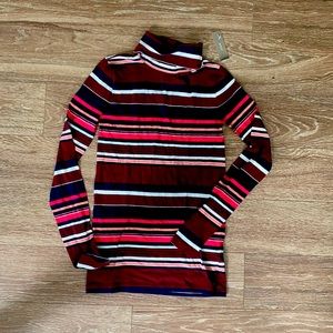 Jcrew striped turtleneck long sleeved shirt Sz xxs
